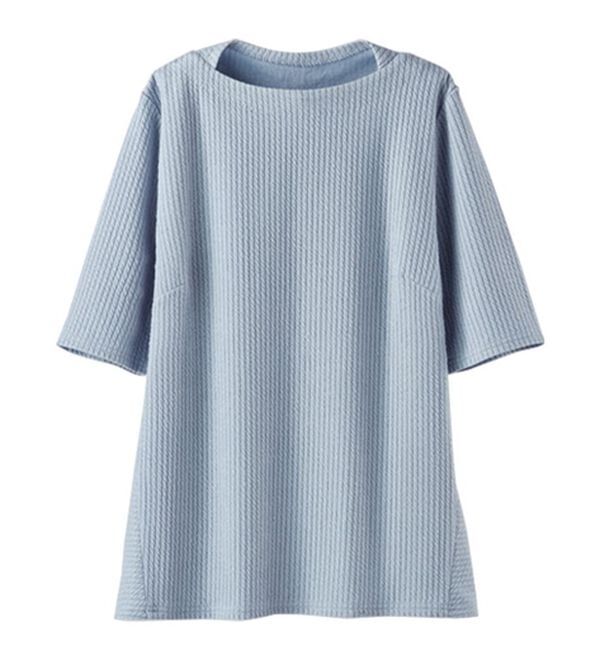 BELLUNA（ベルーナ）の「テンセル（ＴＭ）繊維混ストレッチプルオーバー（カットソー）」｜詳細画像