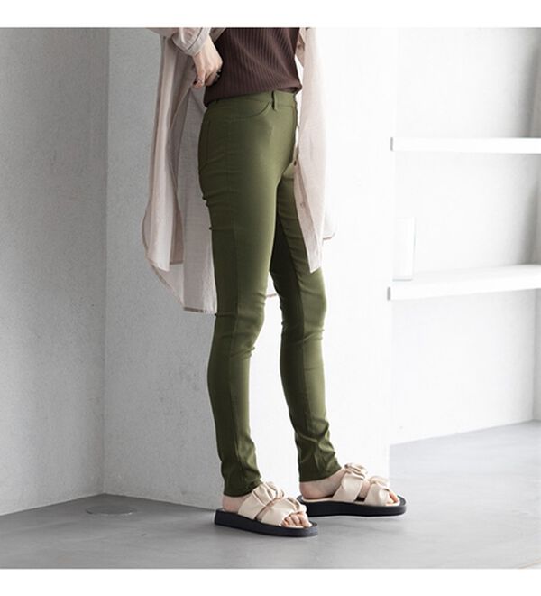 GeeRA（ジーラ）の「嬉しい機能付！美脚スキニーレギンスパンツ（フルレングスタイプ）（フルレングスパンツ）」｜詳細画像