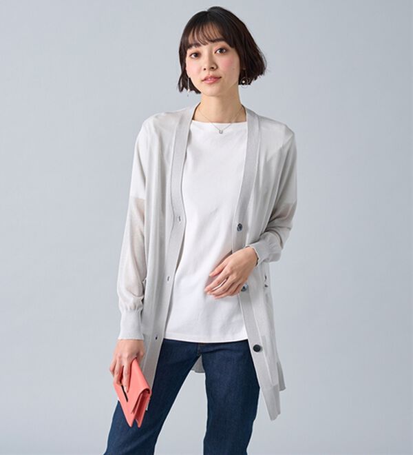 BELLUNA（ベルーナ）の「ＩＣＥＣＬＥＡＮｌｉｇｈｔ！多機能素材ニットカーディガン（ニットカーディガン）」｜詳細画像