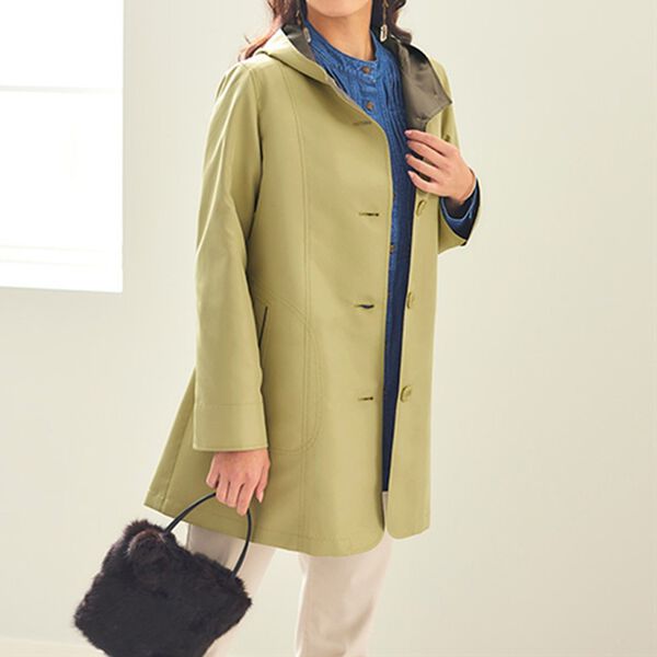 BELLUNA（ベルーナ）の「花粉対策！配色スプリングコート（ハーフコート）」｜詳細画像