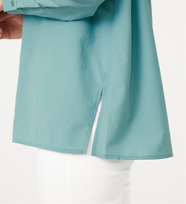 BELLUNA（ベルーナ）の「シアー素材フードデザインシャツ（シャツ）」｜詳細画像