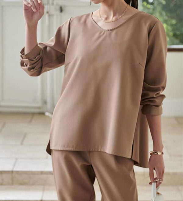 RANAN（ラナン）の「【選べるデザイン】楽してきれい見え！セットアップ（ブラウススーツ）」｜詳細画像