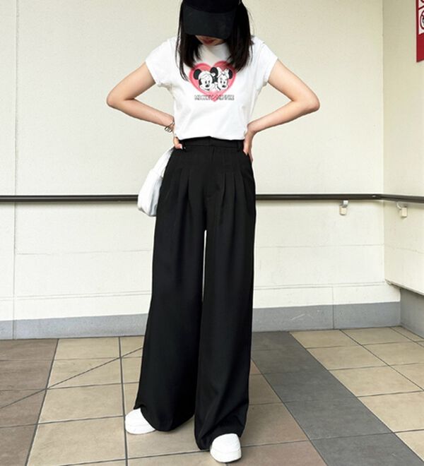 GeeRA（ジーラ）の「３タックワイドパンツ（フルレングスパンツ）」｜詳細画像