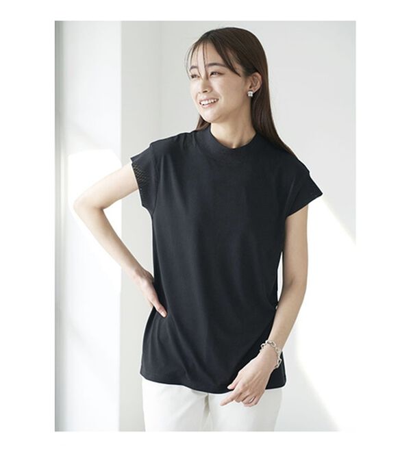 BELLUNA（ベルーナ）の「脱Ｔシャツ！チュールデザイントップス（カットソー）」｜詳細画像