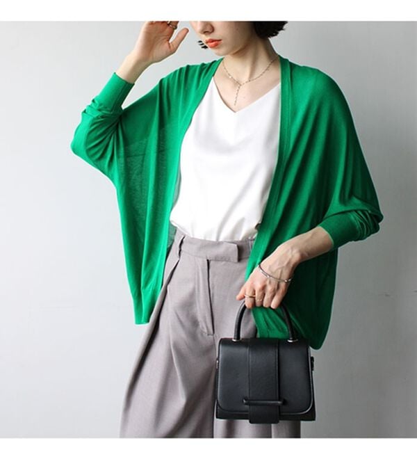 GeeRA（ジーラ）の「【冷房対策に】ひんやりUV対策！ドルマンカーディガン（ニットカーディガン）」｜詳細画像