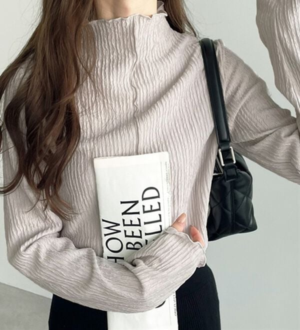 GeeRA（ジーラ）の「【選べる2タイプ】着回し自在なジャカードトップス（カットソー）」｜詳細画像