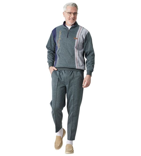 「＜カルビア＞お買得！毎日活躍デザインホームスーツ（メンズルームウェア）」｜詳細画像