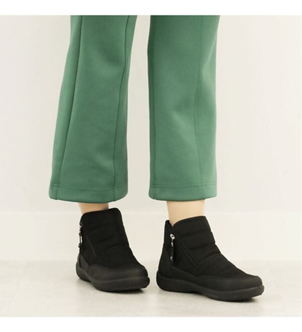 BELLUNA（ベルーナ）の「４Ｅはっ水ダブルファスナーショートブーツ（ブーツ）」｜詳細画像