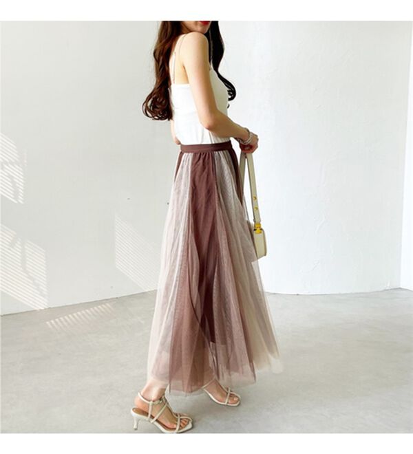 GeeRA（ジーラ）の「フレアーチュールロングスカート（ロングスカート）」｜詳細画像