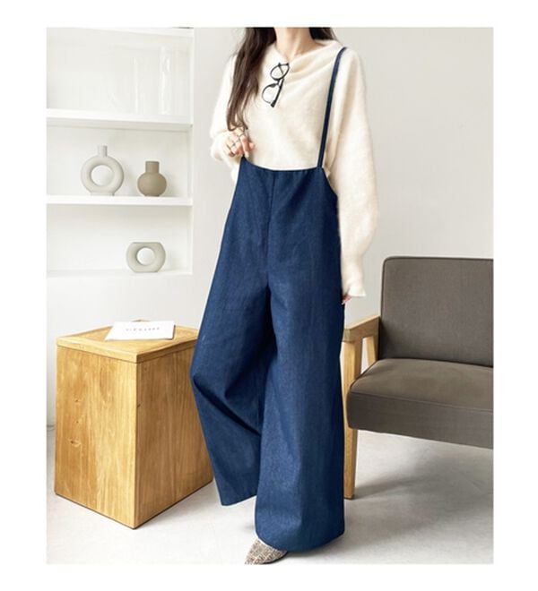 GeeRA（ジーラ）の「サロペットワイドパンツ（オールインワン）」｜詳細画像