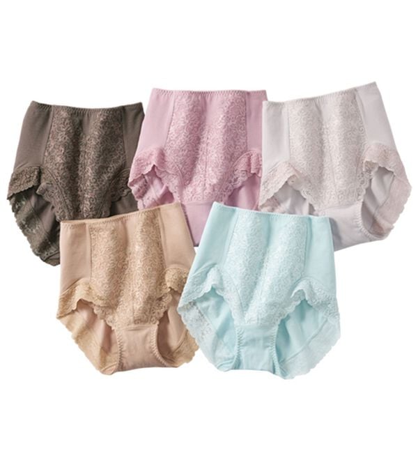 「【５色組】リンパ解放！お腹もスッキリショーツ（ショーツ）」｜5色組