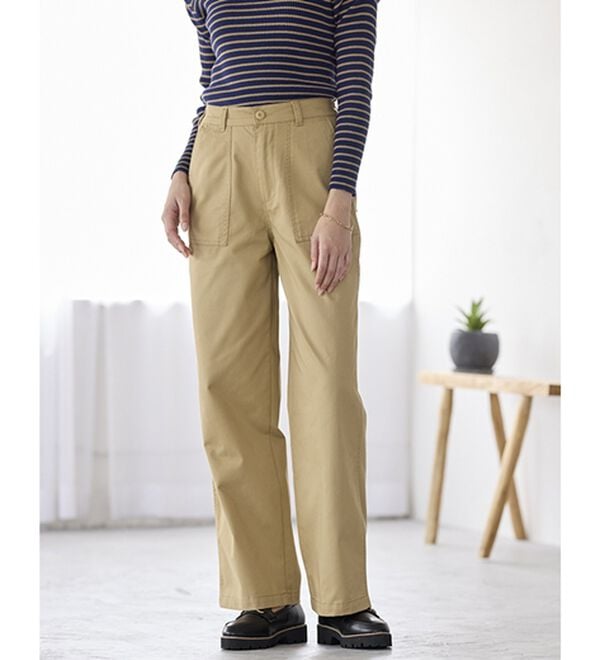 BELLUNA（ベルーナ）の「大人のきれいめベイカーチノパンツ（フルレングスパンツ）」｜詳細画像