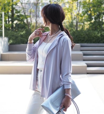 BELLUNA（ベルーナ）の「ヒンヤリ＆ＵＶ対策軽量パーカー（その他ジャケット）」