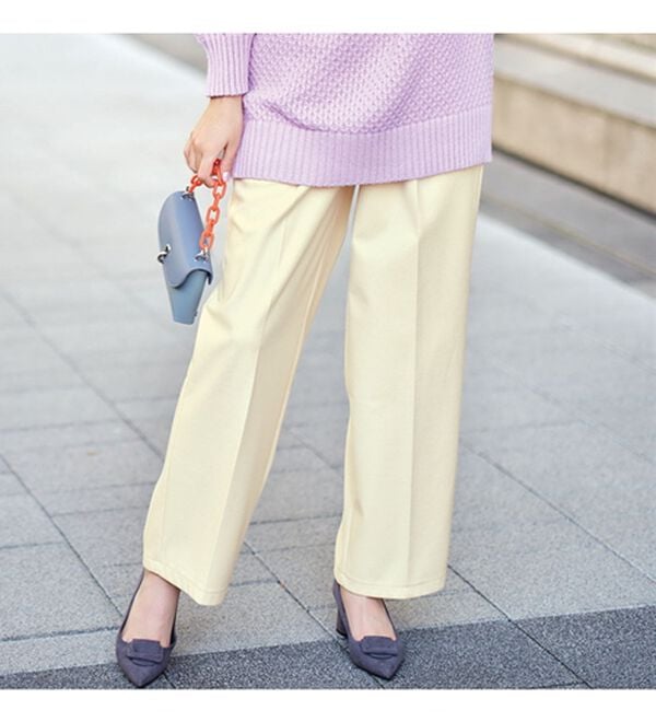 RANAN（ラナン）の「キレイ見え！防風ワイドパンツ（フルレングスパンツ）」｜詳細画像