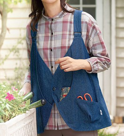 BELLUNA（ベルーナ）の「多ポケットベスト風エプロン（ベスト）」