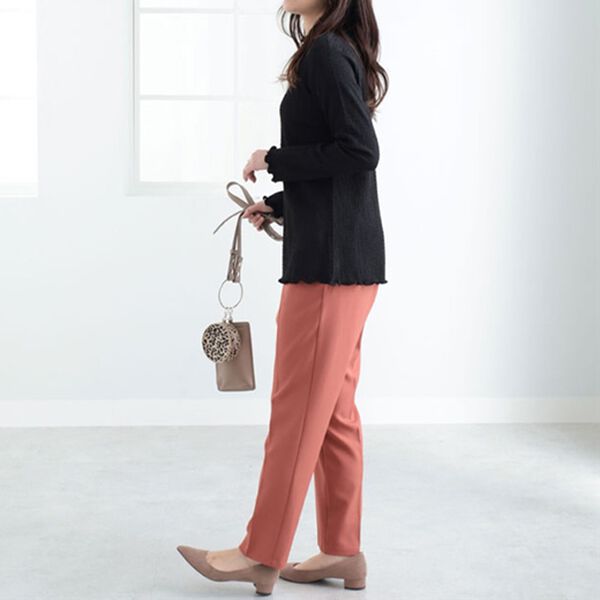 BELLUNA（ベルーナ）の「ジャカード素材ハイネックプルオーバー（カットソー）」｜詳細画像