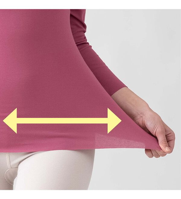 LAVIENNE（ラヴィエンヌ）の「吸湿発熱フラット仕立ての綿混クルーネックインナー（肌着・インナーウェア）」｜詳細画像