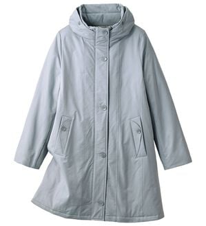 ルフラン（ルフラン）の「着ぶくれ知らず！スマートダウンコート（ロングコート）」｜ブルーグレー