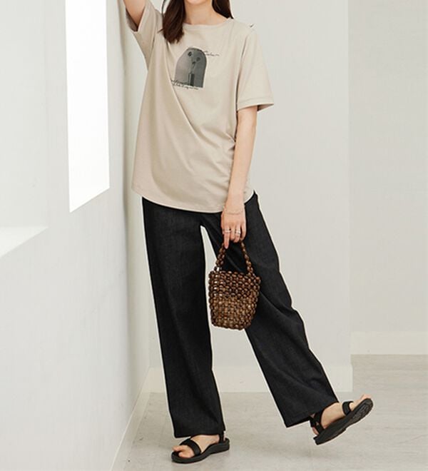 BELLUNA（ベルーナ）の「ヒンヤリ！着映えプリントプルオーバー（カットソー）」｜詳細画像