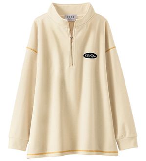 BELLUNA（ベルーナ）の「＜ＥＬＬＥ　Ａｃｔｉｖｅ＞ハーフジッププルオーバー（カットソー）」｜アイボリー