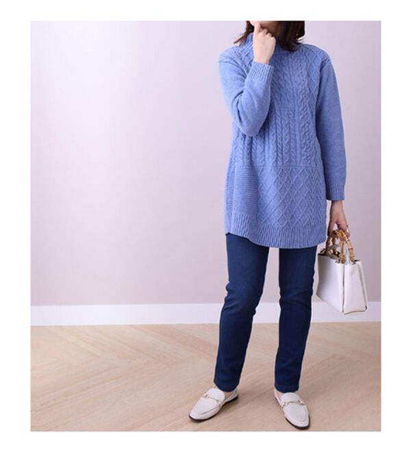 BELLUNA（ベルーナ）の「なめらかボンディングレギンスパンツ（フルレングスパンツ）」｜詳細画像