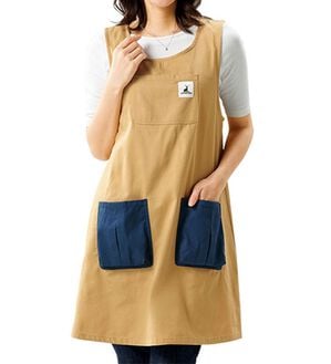 ルフラン（ルフラン）の「アウトドアにも活躍！燃え広がりにくい素材のエプロン（エプロン）」｜ベージュ