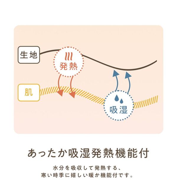 Viola e Viola（ヴィオラ エ ヴィオラ）の「【吸湿発熱・静電気防止】あったか綿裾見せレースインナー（カットソー）」｜詳細画像