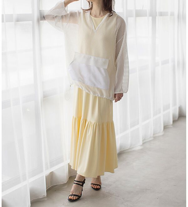 RANAN（ラナン）の「ゆるっとメッシュ素材アノラックパーカー（パーカー）」｜詳細画像