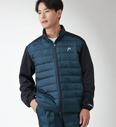 「＜ヘッド＞ダウンで暖か！防風スポーティジャケット（メンズジャケット）」