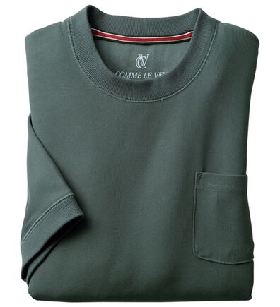 「＜コムルヴァン・オム＞大人のワッフルＴトレーナー（メンズＴシャツ）」