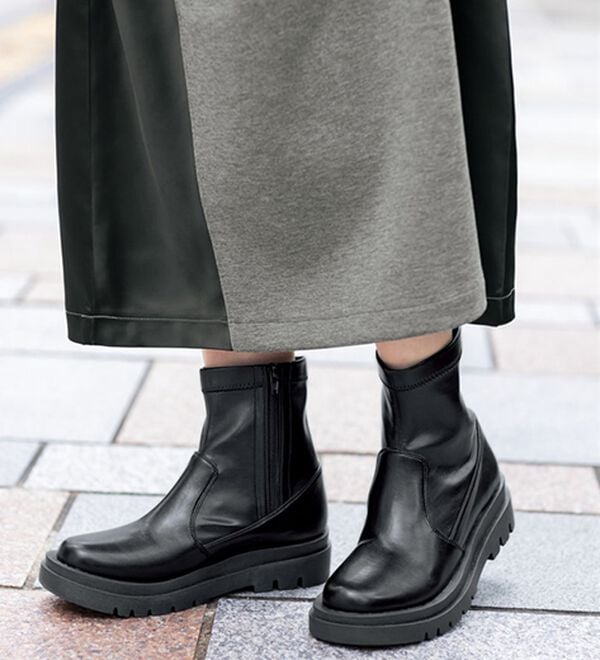 BELLUNA（ベルーナ）の「異素材切替ドロストワンピース（その他ワンピース）」｜詳細画像