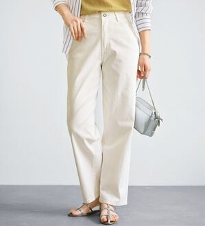 BELLUNA（ベルーナ）の「太すぎなくて「ちょうどいい！」ワイドストレートパンツ（フルレングスパンツ）」｜詳細画像