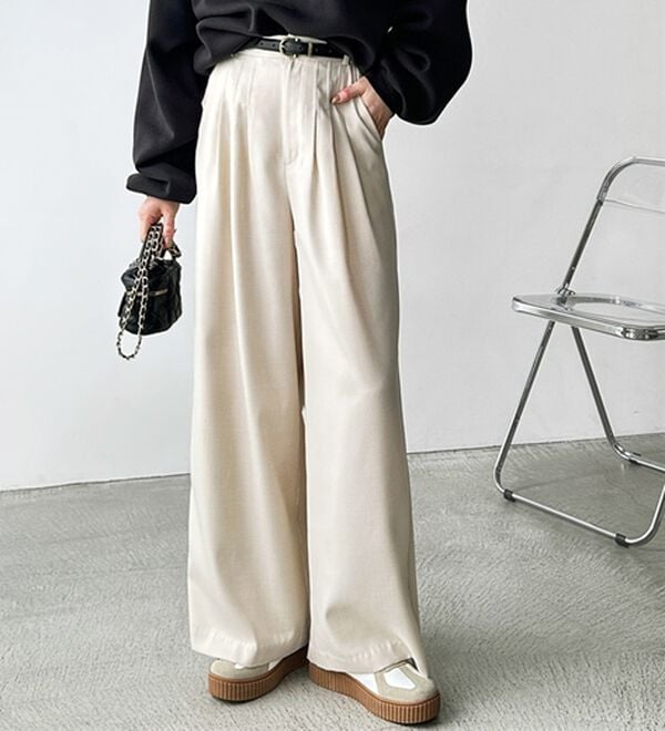 GeeRA（ジーラ）の「３タックワイドパンツ（フルレングスパンツ）」｜詳細画像