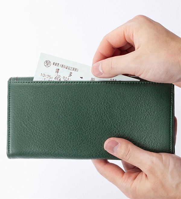 「＜ゴールデンベア＞卓越した手触りディアスキン長財布（メンズ財布・パスケース）」｜詳細画像