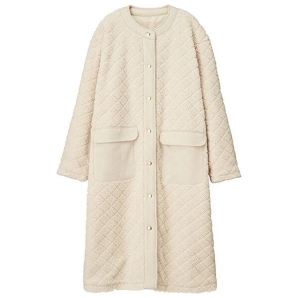 RANAN（ラナン）の「異素材デザインアウター（ロングコート）」｜詳細画像