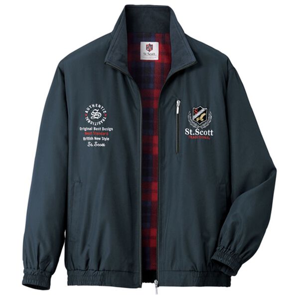 「【３枚組】ブランドデザイン裏フリースブルゾン（メンズブルゾン）」｜詳細画像