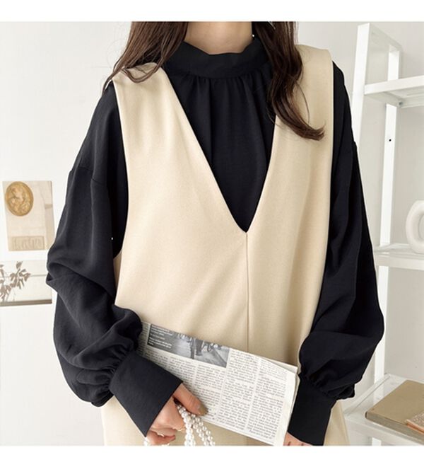 GeeRA（ジーラ）の「前後２ｗａｙボウタイブラウス（ブラウス）」｜詳細画像