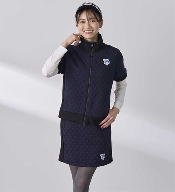 BELLUNA（ベルーナ）の「【タキシードサム】リブ切替キルト風ベスト（ベスト）」｜詳細画像