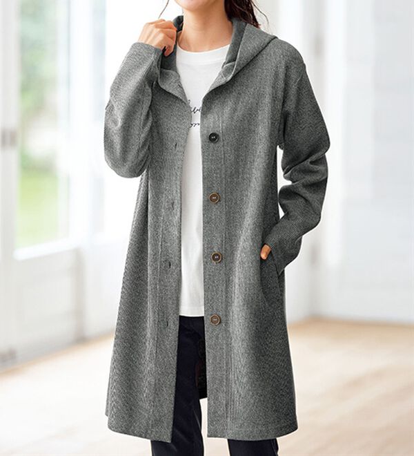 BELLUNA（ベルーナ）の「ニット見え素材フードカーディガン（その他カーディガン）」｜詳細画像