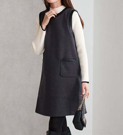 RANAN（ラナン）の「ジャージーメルトンミニジャンスカ（ジャンパースカート）」