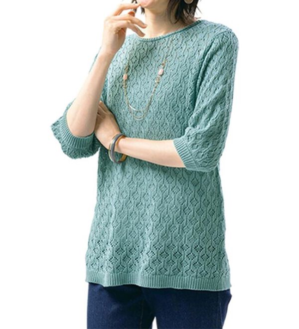 ルフラン（ルフラン）の「【２色組】リボン使いのニットプルオーバー（ニット・セーター）」｜詳細画像