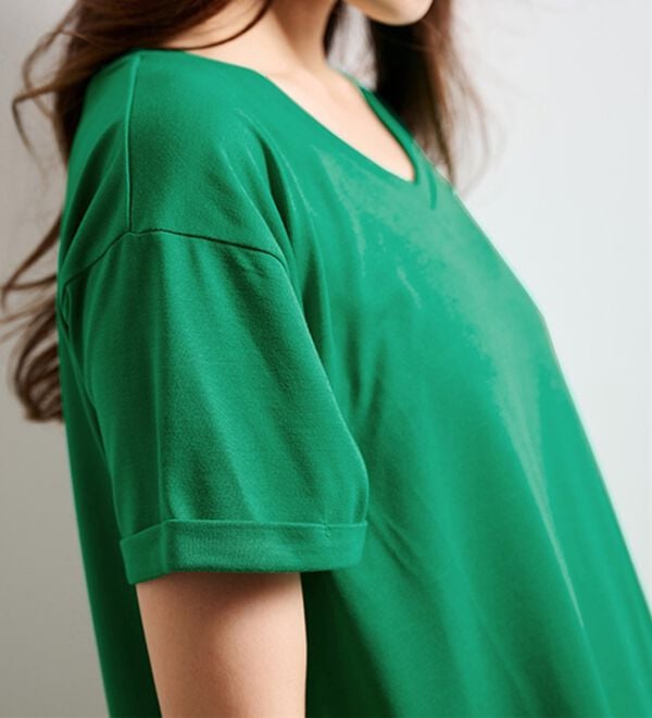 RANAN（ラナン）の「ひんやり！レディゆるシルエットＴシャツ（カットソー）」｜詳細画像