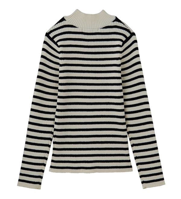 RANAN（ラナン）の「もちもちリブパイピングハイネックニット（ニット・セーター）」｜詳細画像