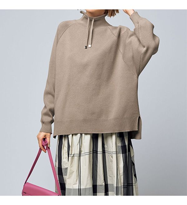 VINNO（ヴィノ）の「軽ハリ！モモンガニットプルオーバー（カットソー）」｜詳細画像