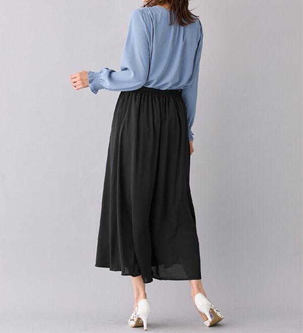 alotta（アロッタ）の「あったか裏地付ふんわりワイドパンツ（ワイドパンツ・ガウチョ）」｜詳細画像