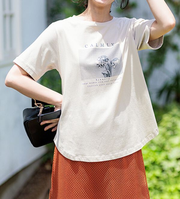 BELLUNA（ベルーナ）の「ヒンヤリ！着映えプリントプルオーバー（カットソー）」｜詳細画像