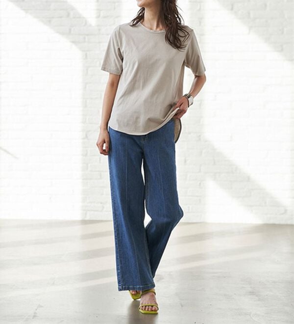 RANAN（ラナン）の「＜ＢＣ＞綿１００％ひんやりラウンドヘムプルオーバー（カットソー）」｜詳細画像