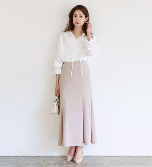 Pierrot（ピエロ）の「ストレッチマーメイドスカート（ロングスカート）」｜詳細画像