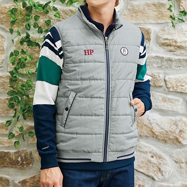 「＜ハッシュパピー＞ワッペン使い快適スポーティベスト（メンズベスト）」｜詳細画像
