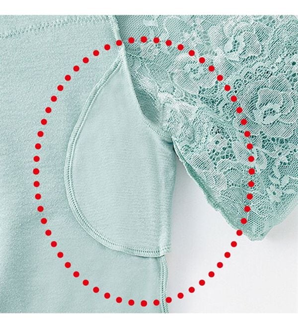「気分華やぐ！汗取り付レースインナー（肌着・インナーウェア）」｜詳細画像